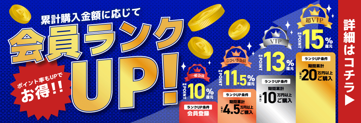 タナベスポーツ会員ランクシステム