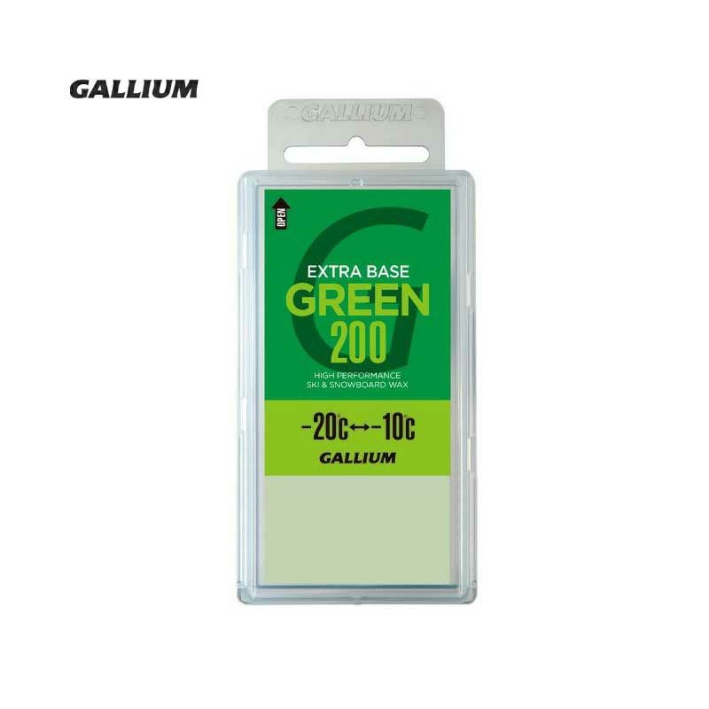GALLIUM ガリウム ワックス EXTRA BASE GREEN 200〔200g〕 SW2077 固形