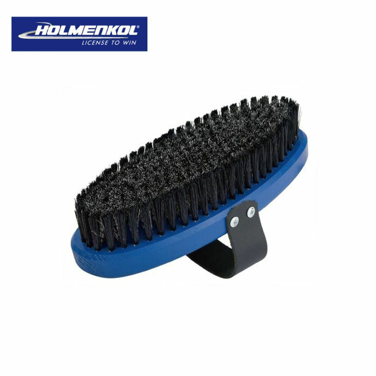 HOLMENKOL オーバルブラシ4点 スチール/ブロンズ/馬毛/ナイロン 中古 ブラシナイロン ホルメンコール ブラシ スピードブラシ HOLMENKOL