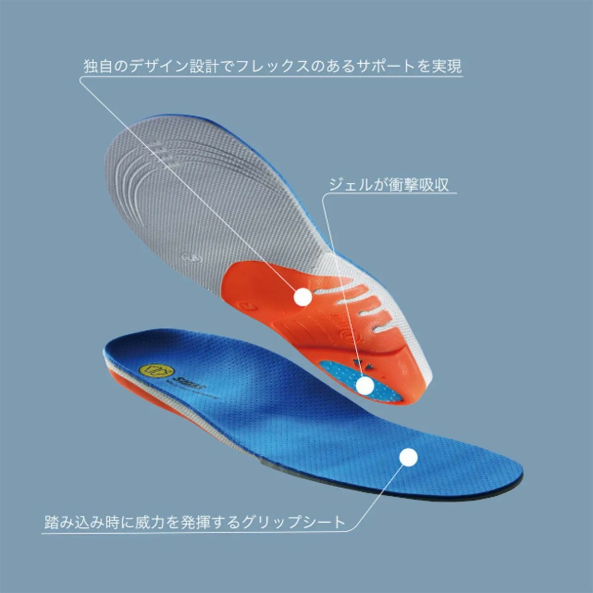 SIDAS〔シダス インソール〕アクション3D テニス バスケットボール