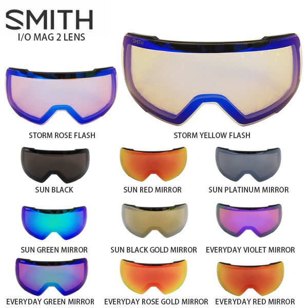 SMITH ゴーグル ミラー仕上げ レンズ 付属品あり 【公式通販】
