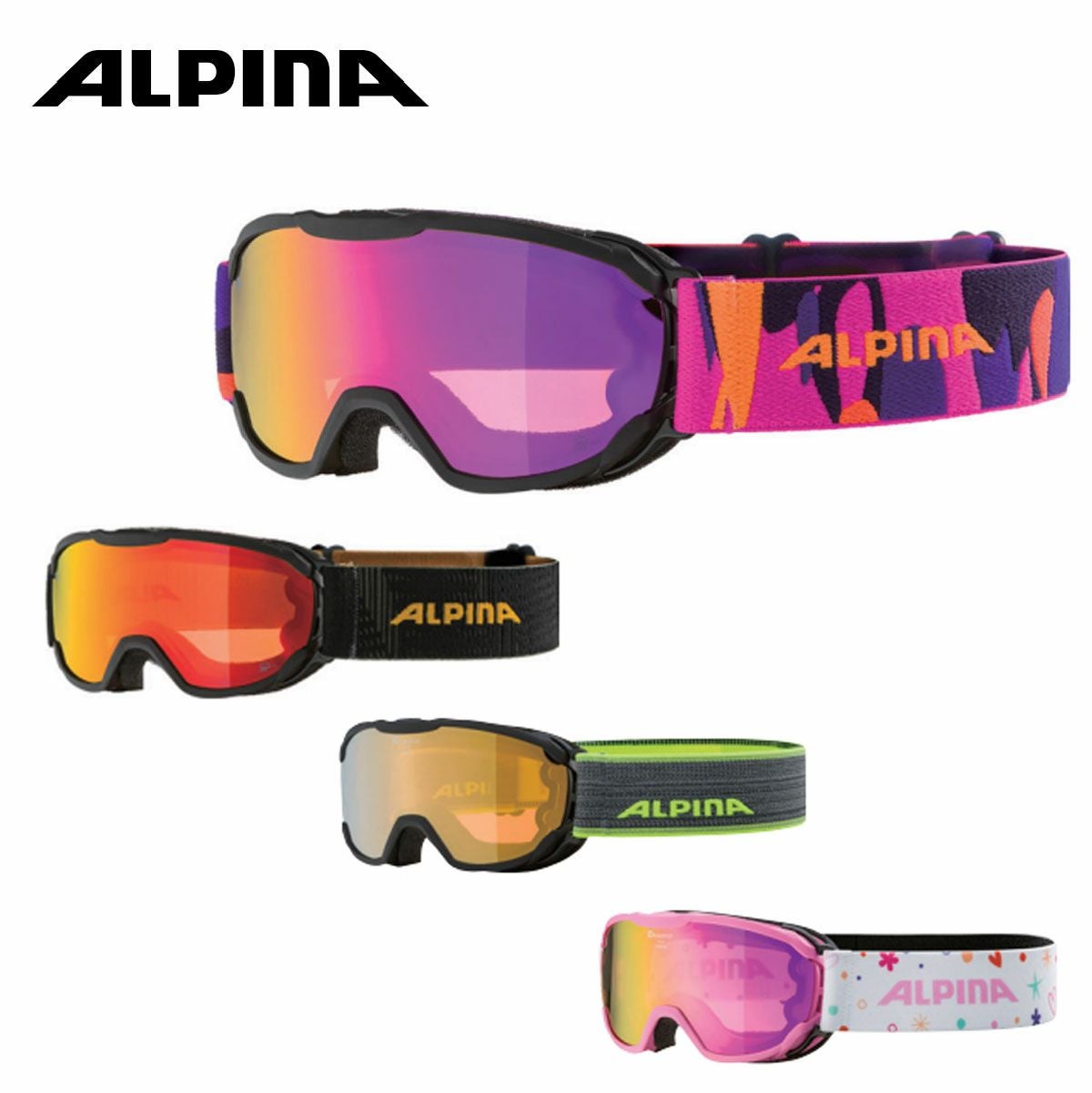 アルピナ　ジュニア　スキーゴーグル ALPINA（アルピナ） スキーゴーグル キッズ スキー ゴーグル ジュニア