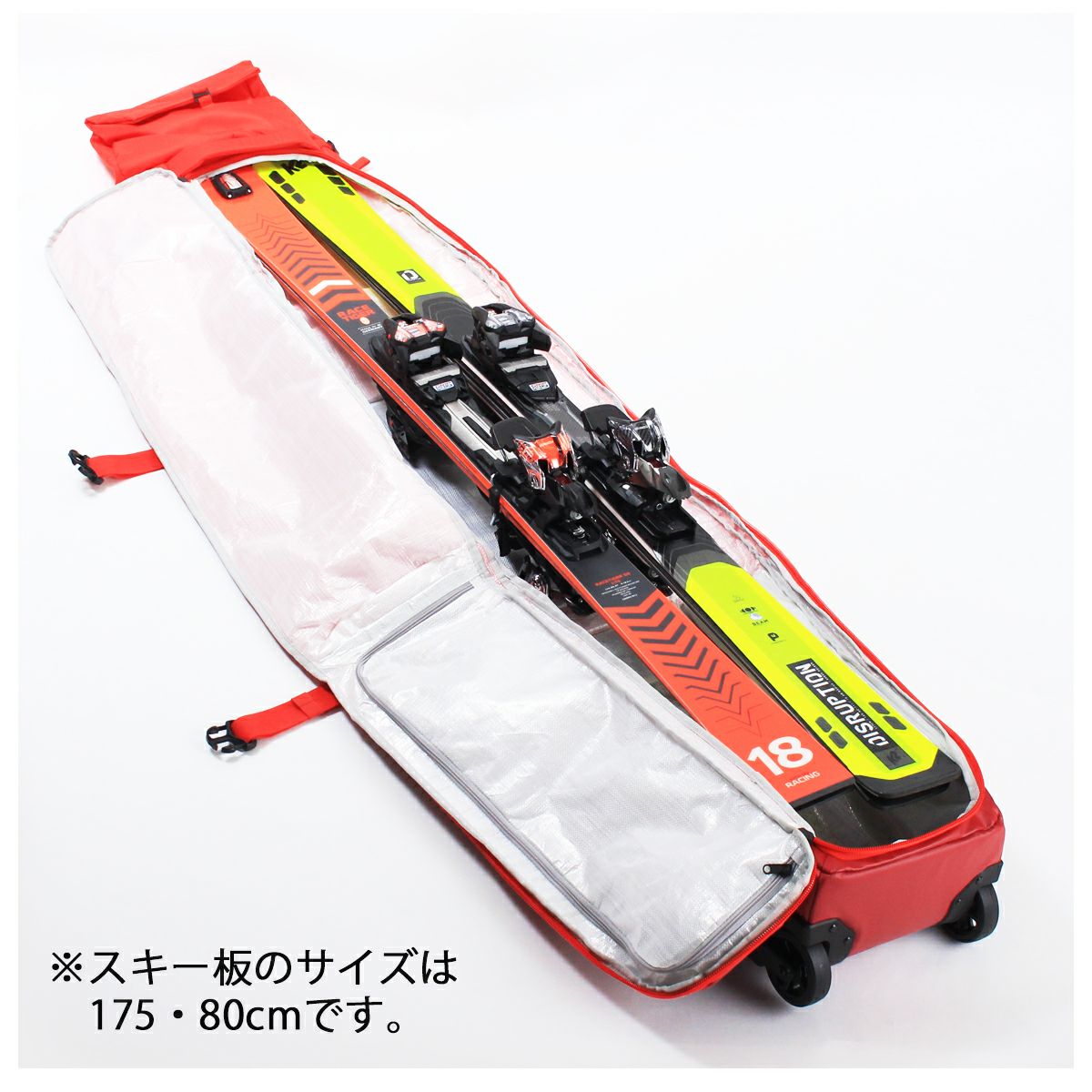 アトミック スキーケース ATOMIC ダブル スキーバック 2台入 ATOMIC（アトミック） 2台入 スキーケース ブラック ATOMIC DOUBLE SKI