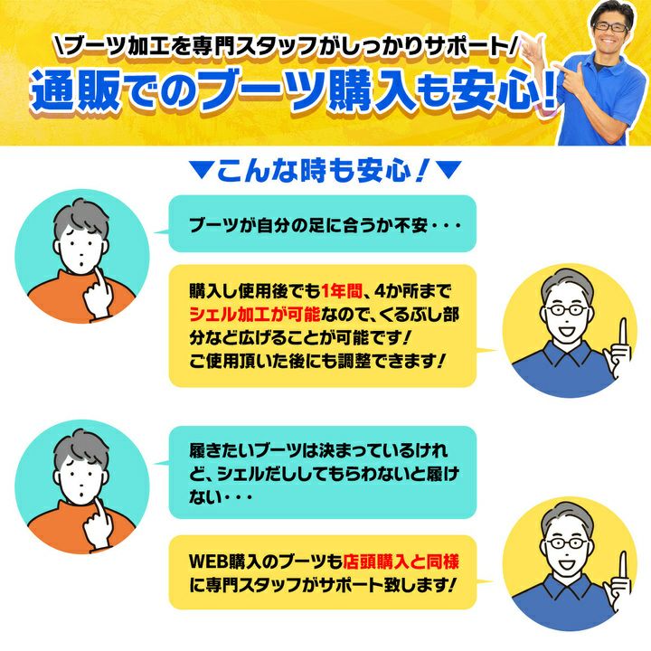ブーツ加工 シェル出し削り【返送費1500円】※この商品のポイント付与