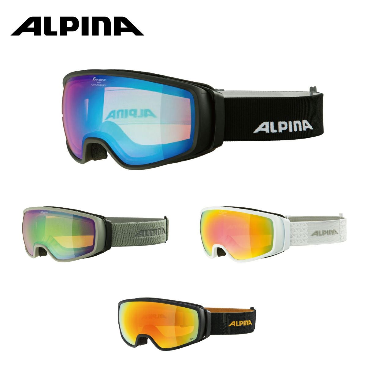 スキーゴーグル アルピナ ゴーグル ALPINA ＜2024＞ DOUBLE JACK Qlite