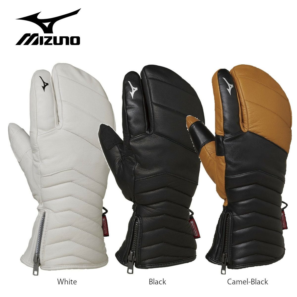 スキー グローブ メンズ レディース MIZUNO ミズノ ＜2024＞ LEATHER 3