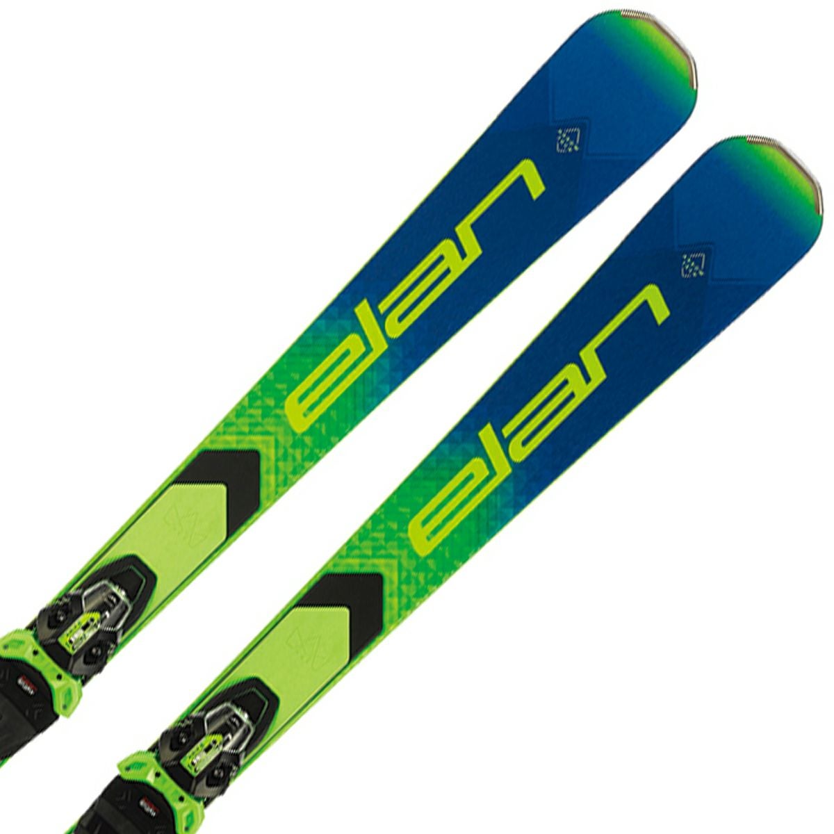 カービングスキー　elan　159cm　程度AB　グリーン×ブルー　SL　FUSION　X ELAN エラン スキー板 メンズ レディース ＜2024＞ SL FUSION X + EMX