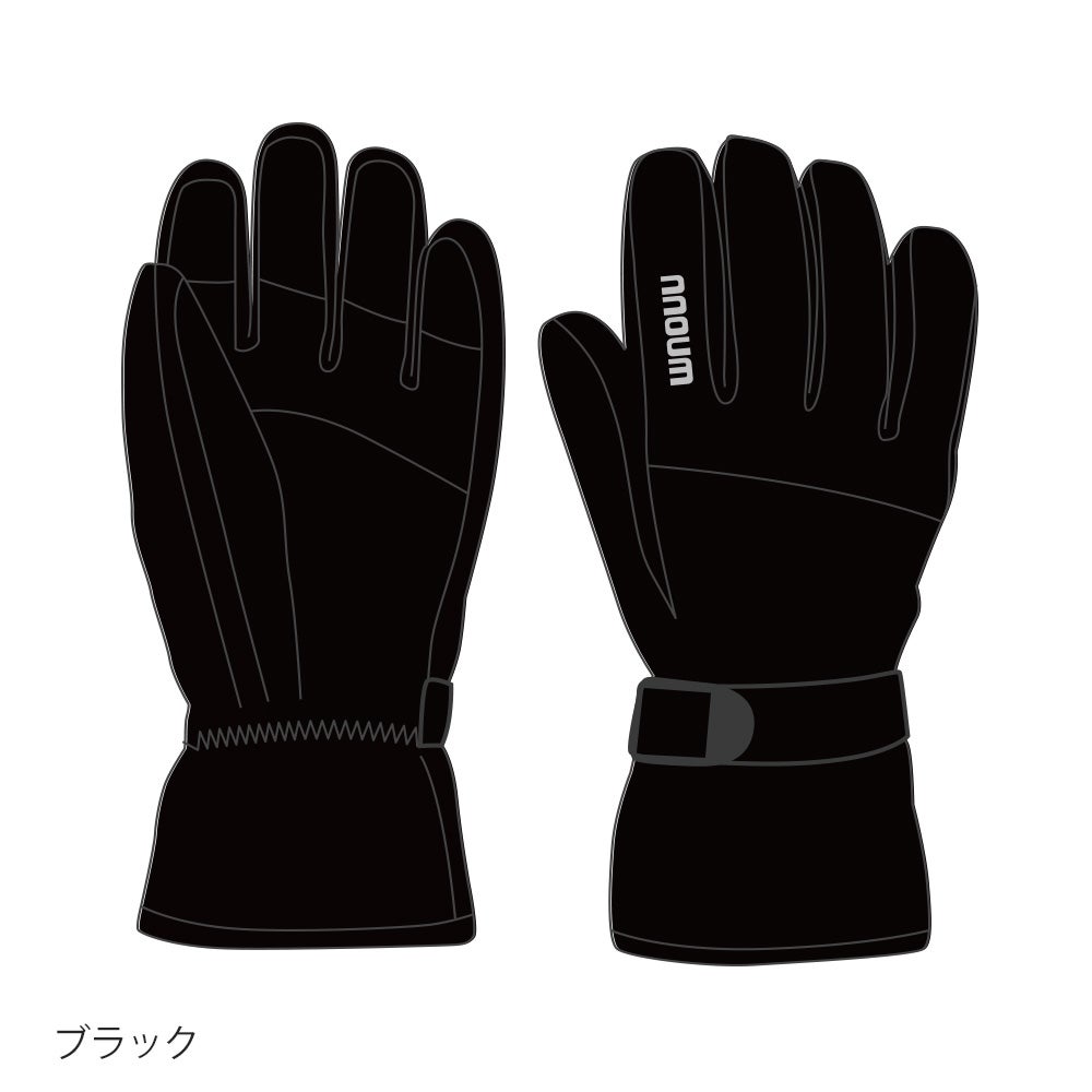 スキーグローブ メンズ 手袋 NNOUM ノアム スノボ アウトドア 軽量