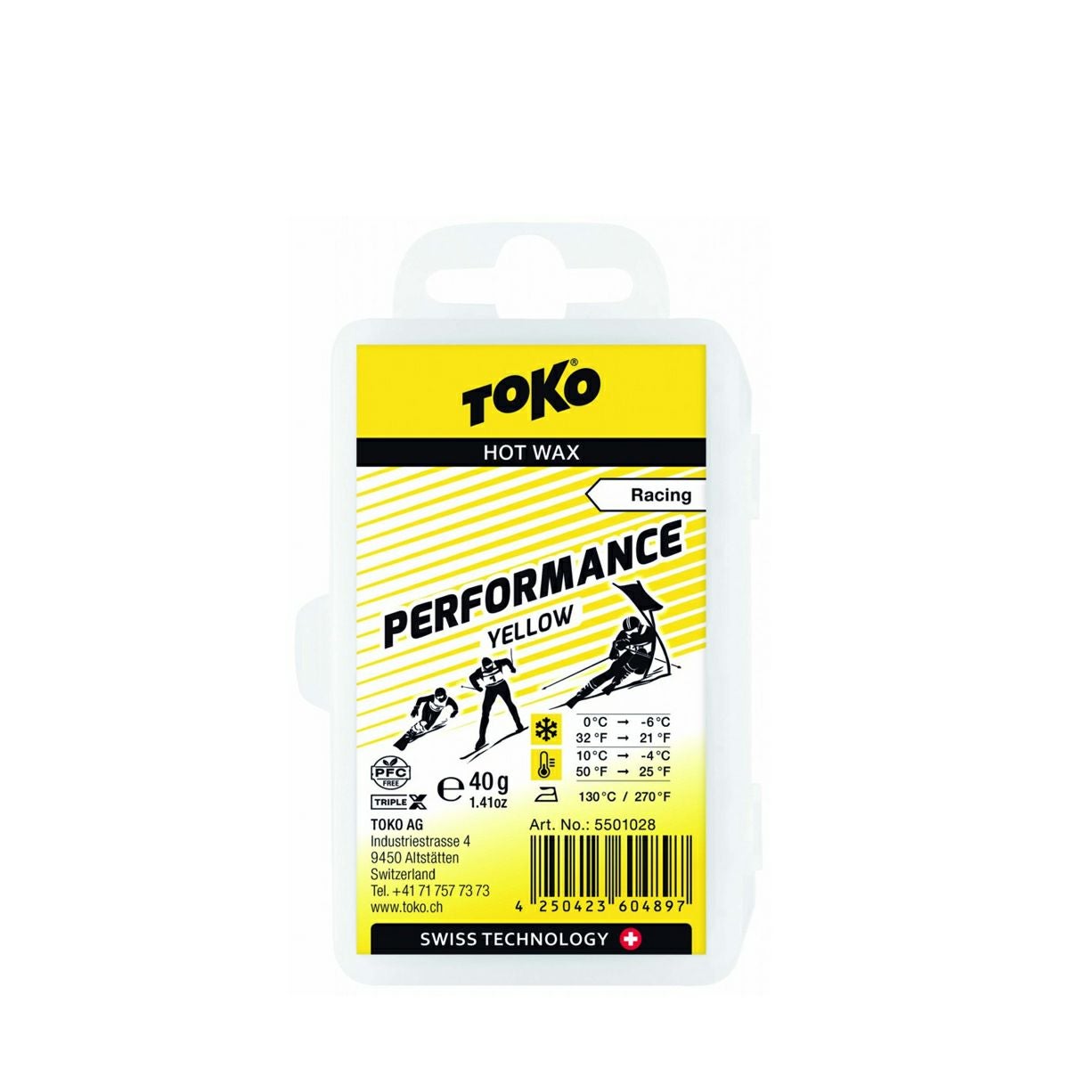 TOKO トコ ワックス ＜2024＞ Racing Performance イエロー 40g