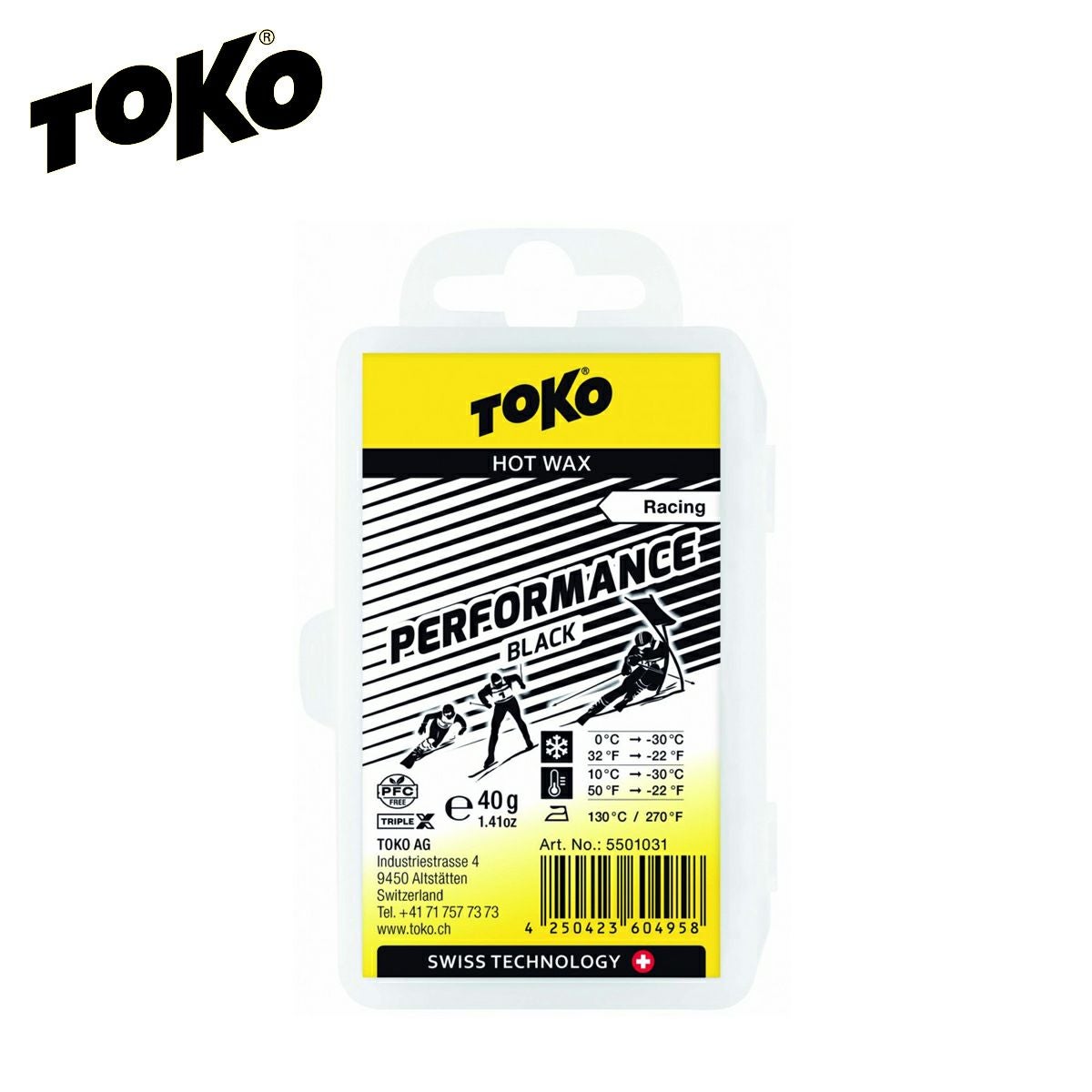 TOKO トコ ワックス ＜2024＞ Racing Performance イエロー 40g