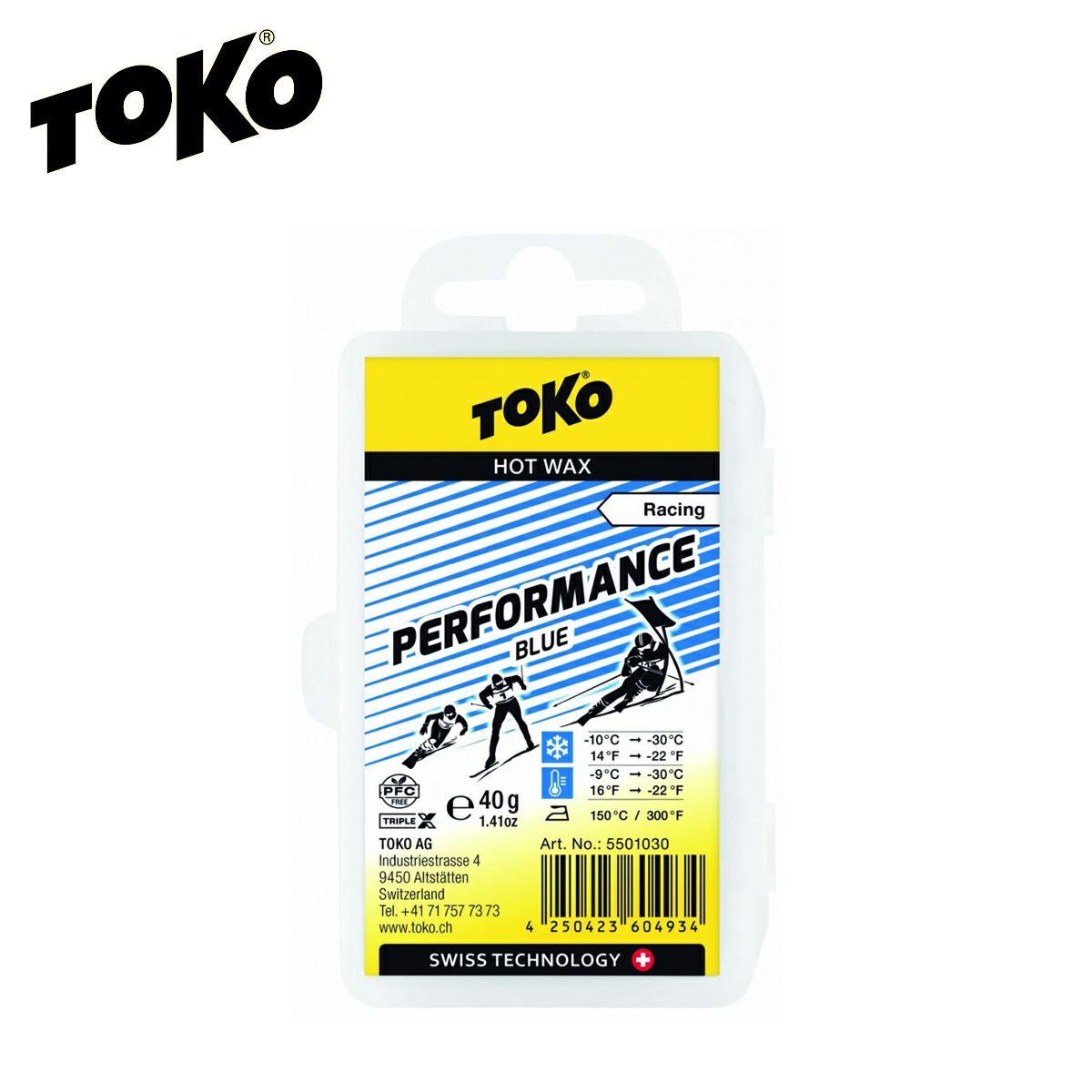 TOKO トコ ワックス ＜2024＞ Racing Performance イエロー 40g