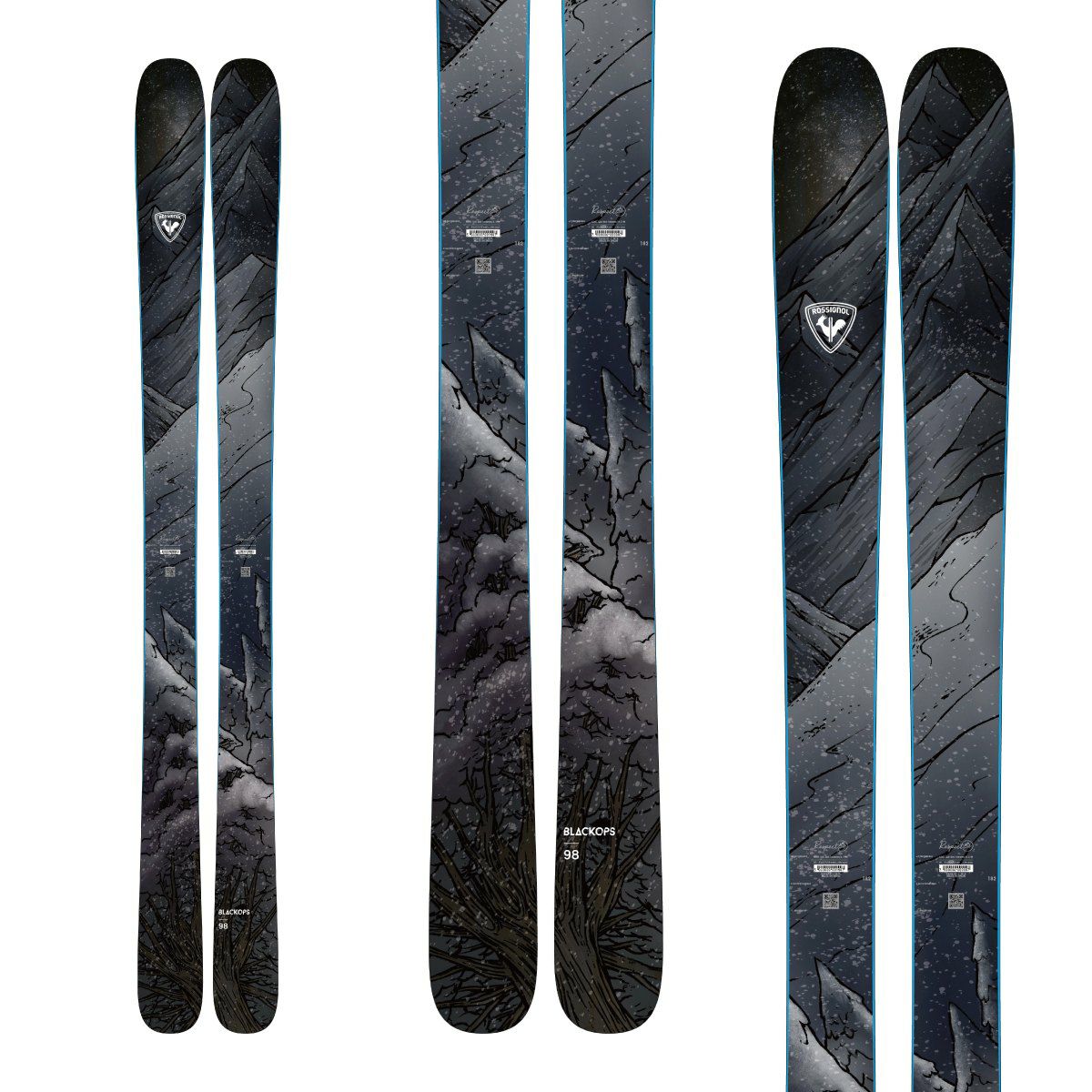 スキー板　ロシニョール　blackops 182cm ROSSIGNOL ロシニョール スキー板 ＜2024＞BLACKOPS 98 【板のみ】 23