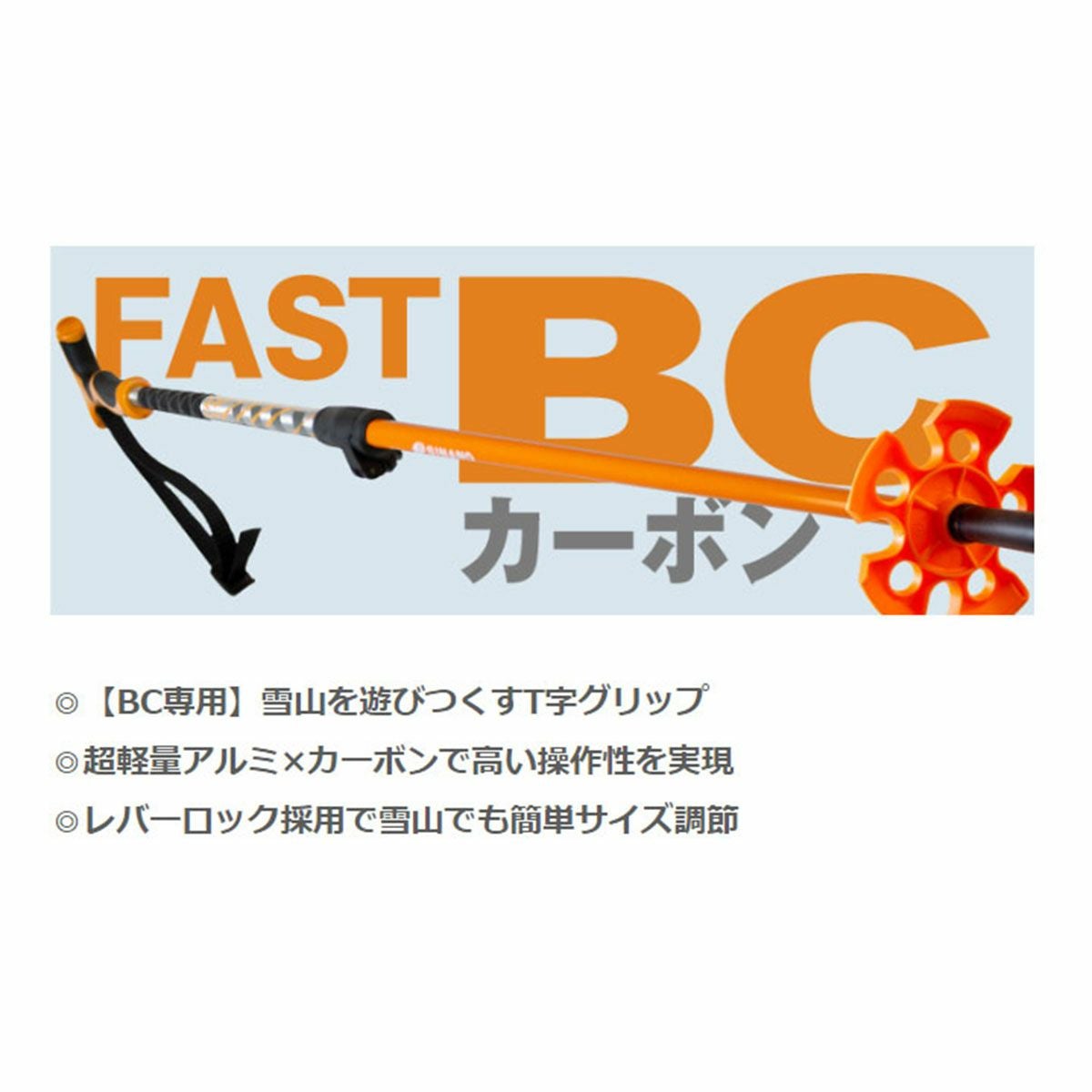 SINANO シナノ スキー ポール ストック＜2025＞FAST BC カーボン【伸縮