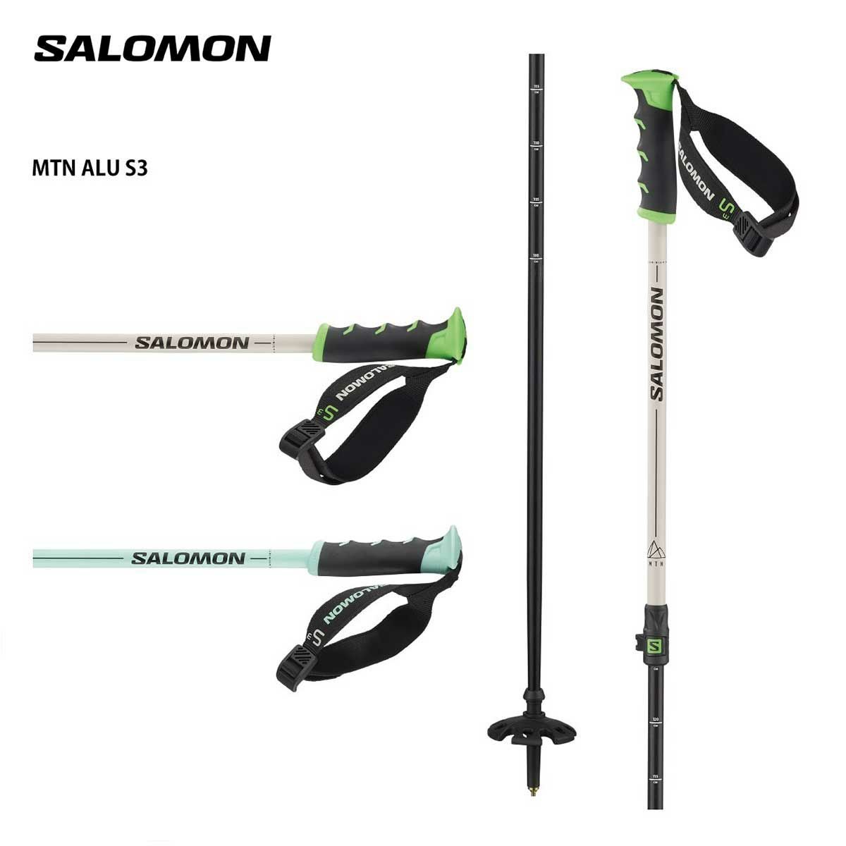 サロモン カーボンポール 111cm SALOMON サロモン ポール ストック＜2025＞MTN CARBON S3 / L47022600