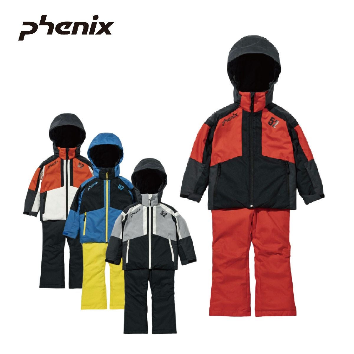 フェニックス130 120 スキーウエア スノーウエア スノボー 男の子 キッズ phenix(フェニックス)】Playing in Snow Junior Two-piece プレー