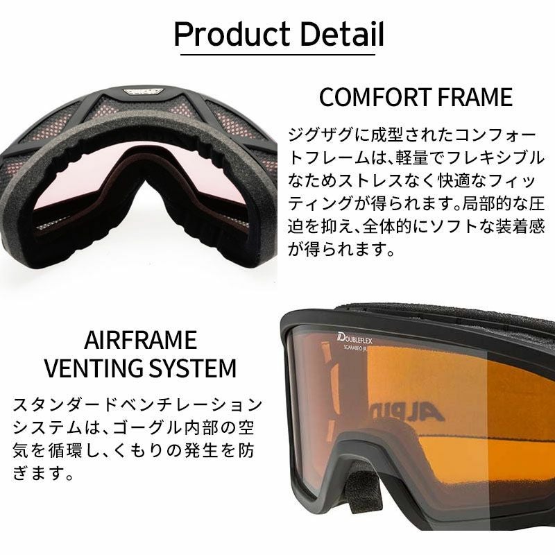 スキーゴーグル キッズ スキー ゴーグル ジュニア ALPINA アルピナ