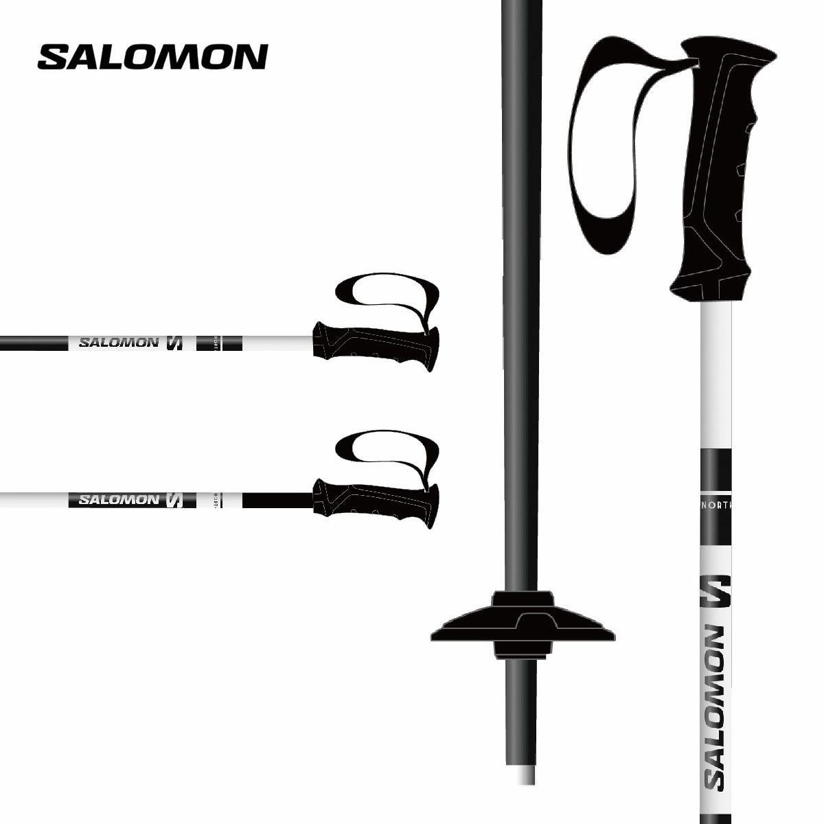 Salomon(サロモン) スキー用ストック L/R有 サロモン(salomon) スキーポール ストック X 08 【22-23 2022-2023