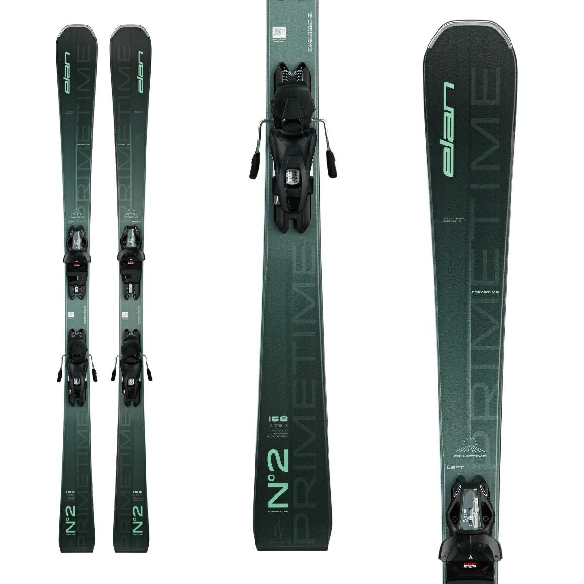 ELAN エラン スキー板 レディース ＜2025＞ PRIMETIME No2W BLACK ＋
