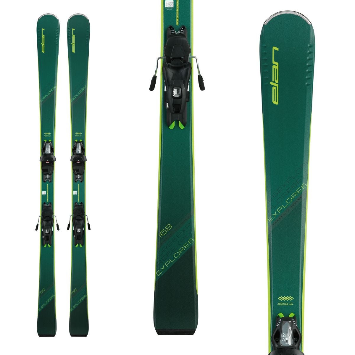 ELAN エラン スキー板 メンズ レディース ＜2024＞ EXPLORE 6 GREEN ＋