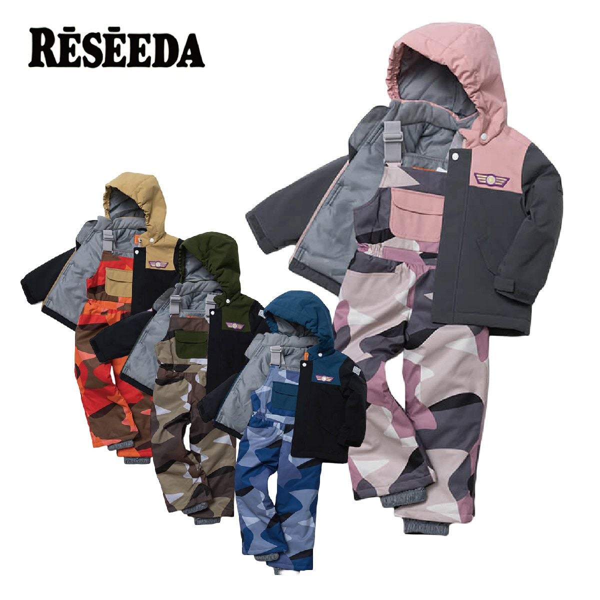 スキーウェア キッズ スノーウェア ジュニア レセーダ RESEEDA 上下