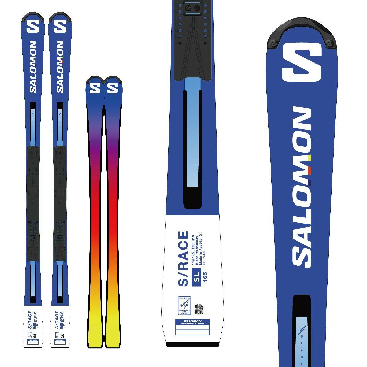 SALOMON サロモン スキー板 ＜2024＞ S/RACE FIS SL 165[L47027400] +