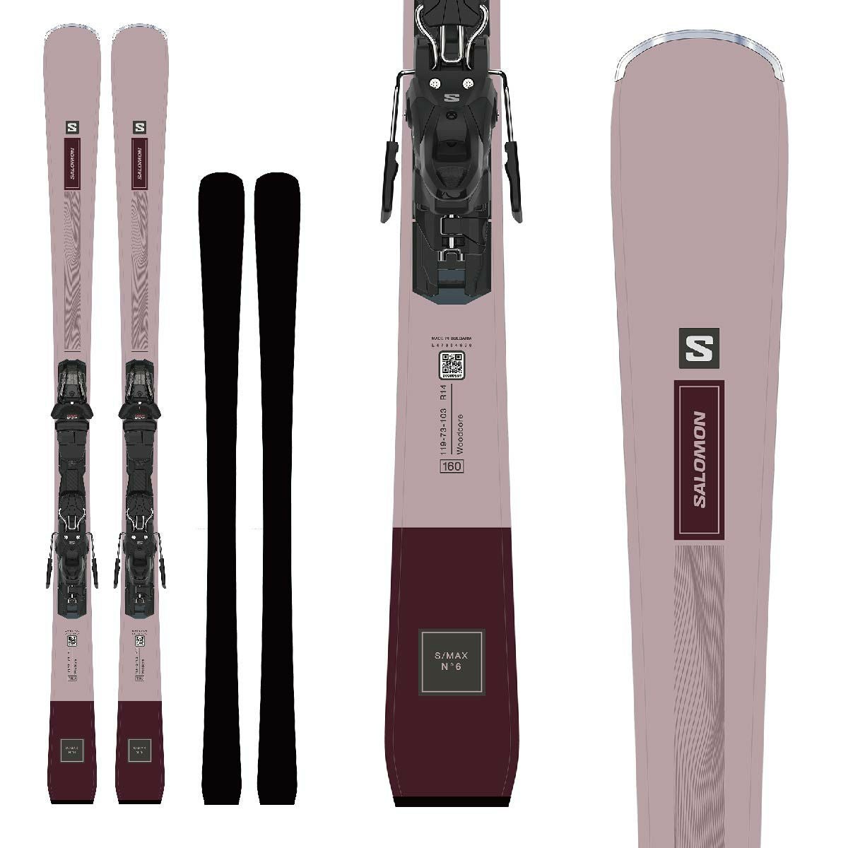 SALOMON サロモン スキー板 レディース ＜2024＞ S/MAX NO6 + M10 GW