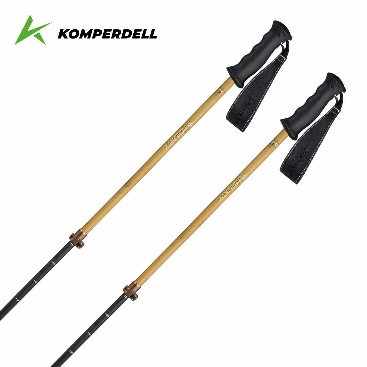 コンパーデル　カーボン　ストック　130cm コンパーデル(KOMPERDELL) スキーストック カーボンプロ バリオ