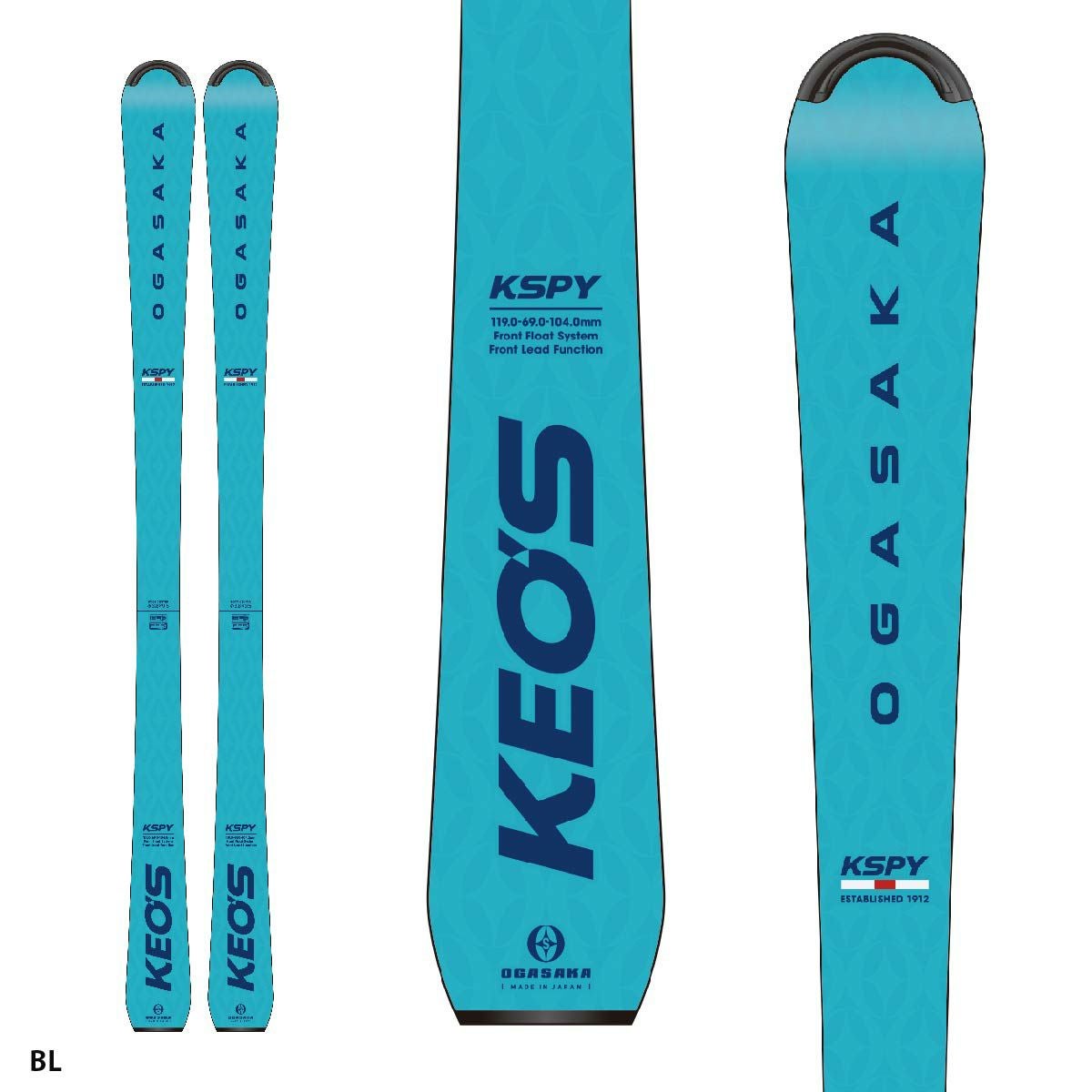 OGASAKA オガサカ スキー板 ＜2025＞ KEO'S 〔ケオッズ〕KS-PY【板のみ