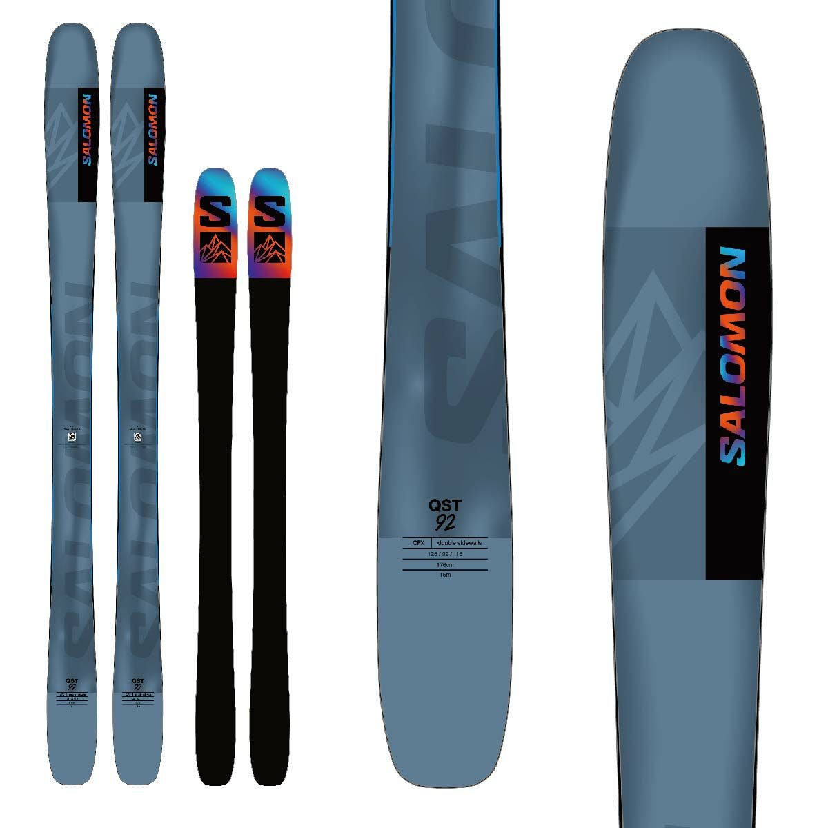 SALOMON サロモン スキー板 メンズ レディース ＜2025＞ QST 92 +
