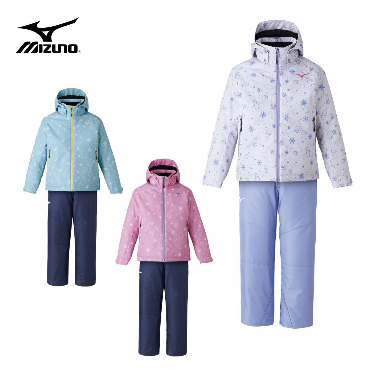 ミズノ子供用 スキーウェア 140上下セット ミズノ（MIZUNO）（キッズ）ジュニア スキーウェア ブレスサーモ