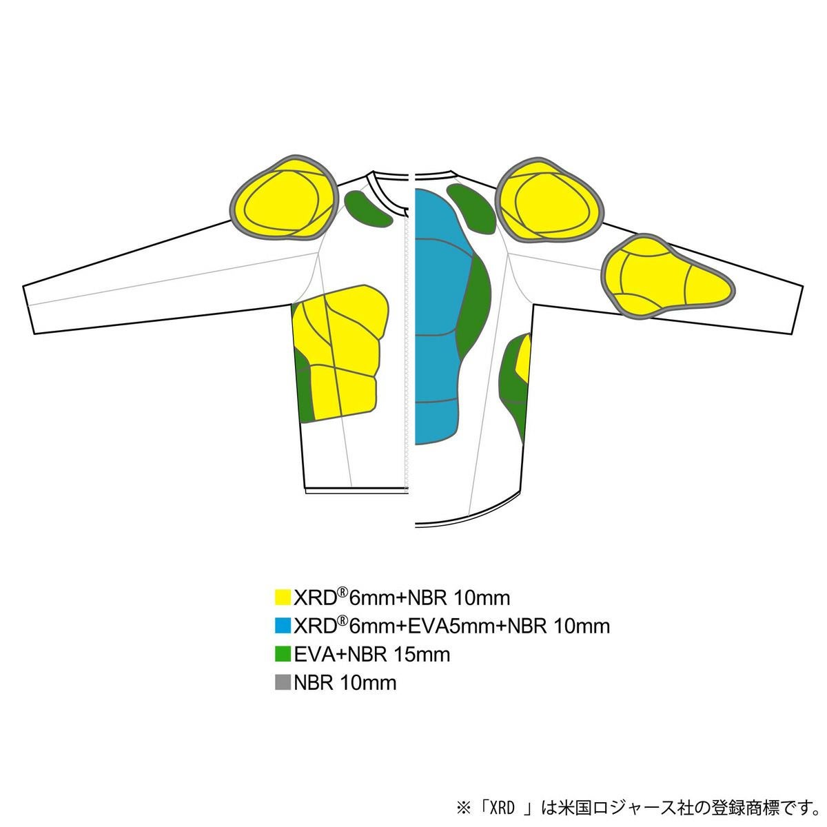鎧武者 ヨロイムシャ スキー インナープロテクターJK メンズ