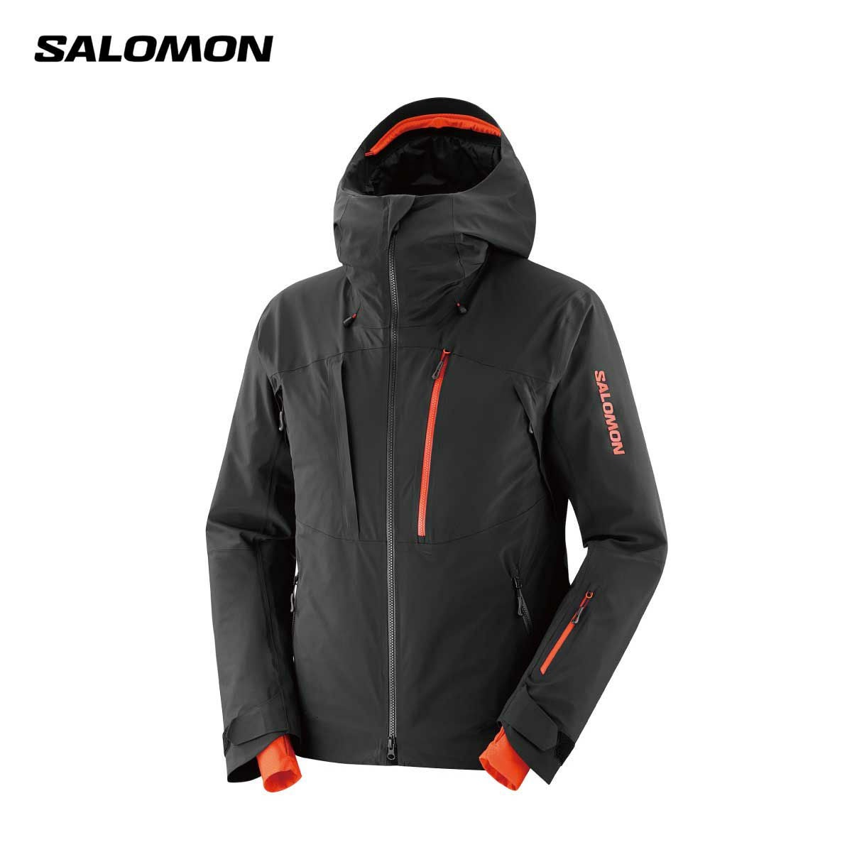 SALOMON　スキー スノボ ウェア　黒 サロモン(salomon) スキーウェア ジャケット SNOW JK STANCE 3L LONG