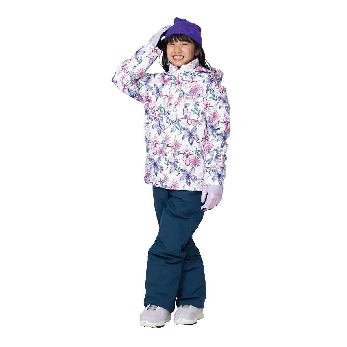 もっこ。美品！RESEEDAスキーウェアセット 女の子145-155cm RESEEDA（レセーダ） オンヨネ キッズ ジュニア スキーウェア 上下