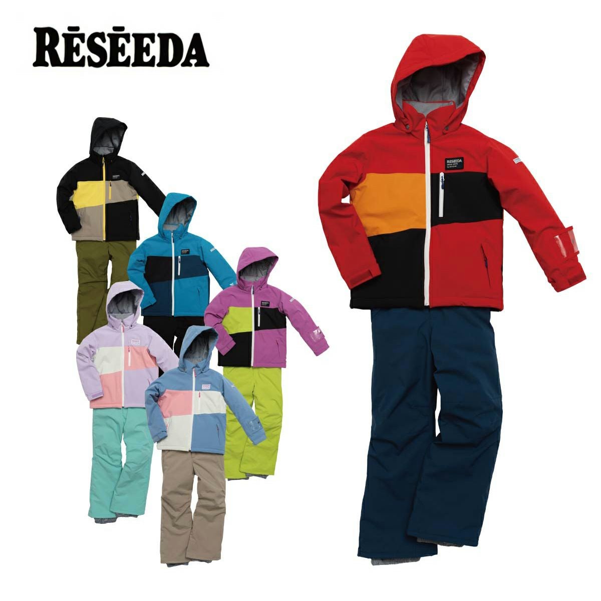 スキーウェア キッズ スノーウェア ジュニア レセーダ RESEEDA 上下