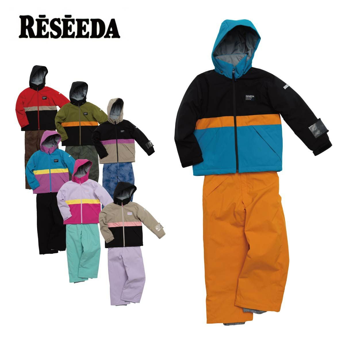 ☆新品タグ付き RESEEDA レセーダ スノーウェア 上下セット 送料無料！ レセーダ（RESEEDA）（キッズ）トドラー スノースーツ 上下セット