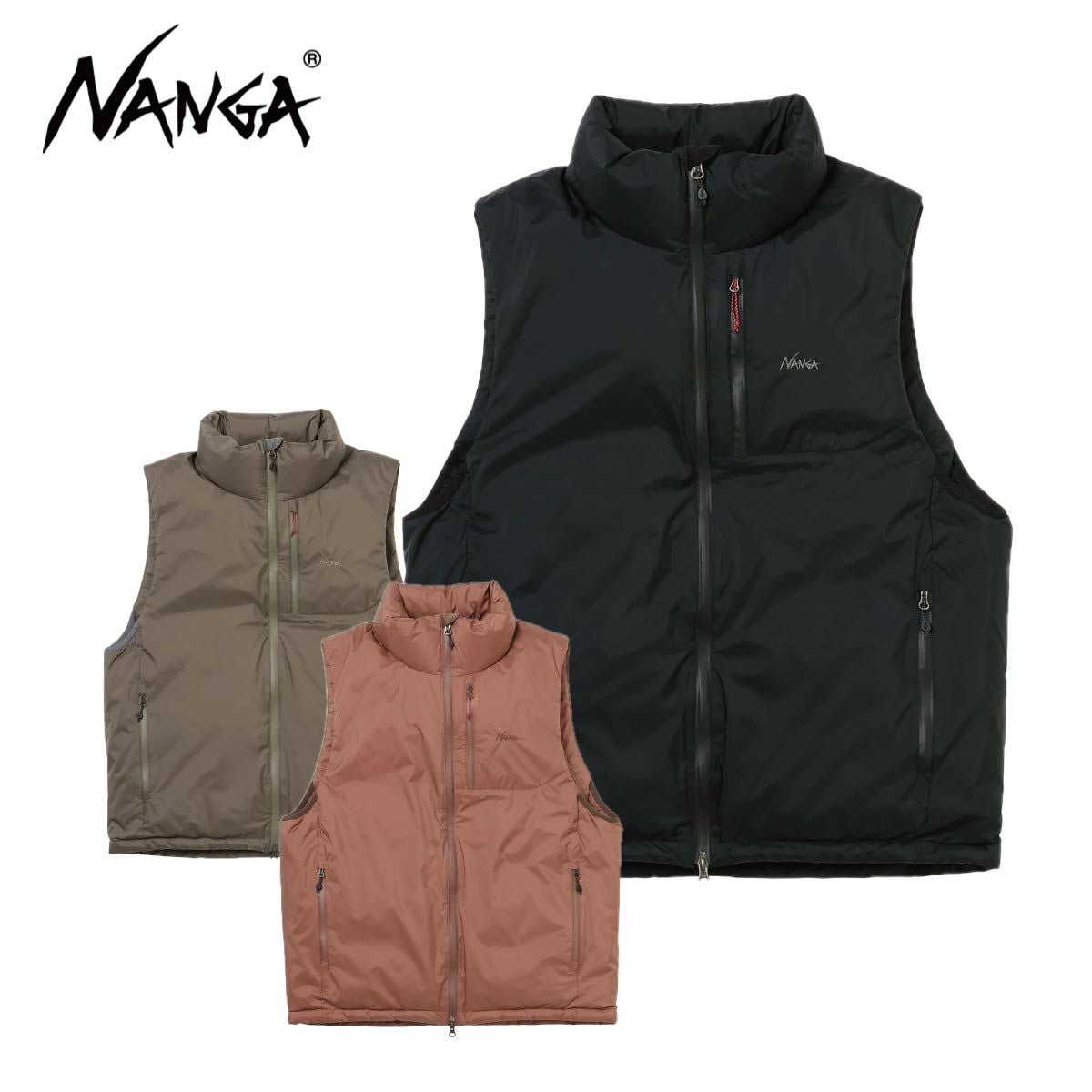 NANGA ナンガ スキー ダウンベスト メンズ＜2025＞ AURORA TEX STAND