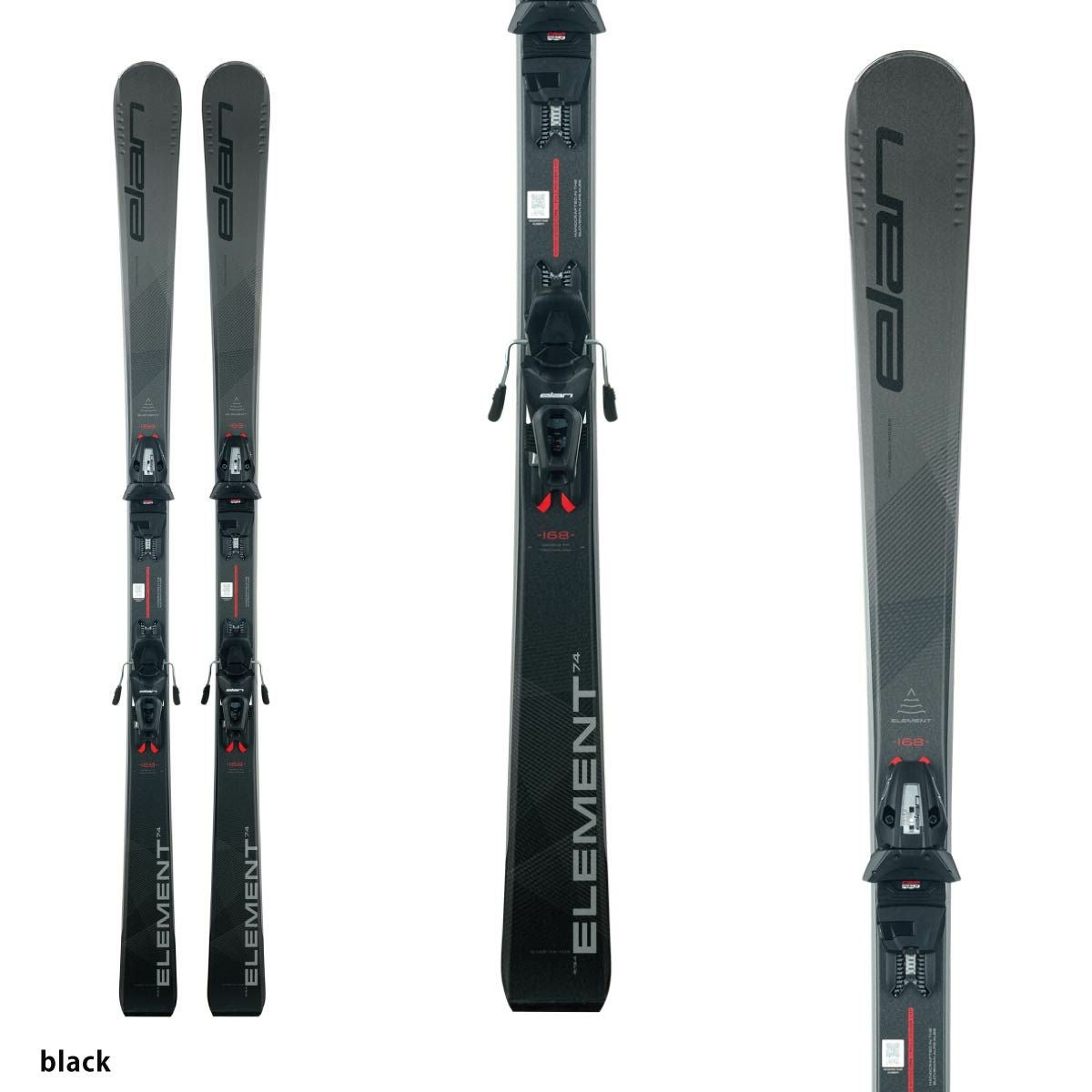 ELAN エラン スキー板 メンズ レディース 2025 ELEMENT 74 BLACK LIGHT