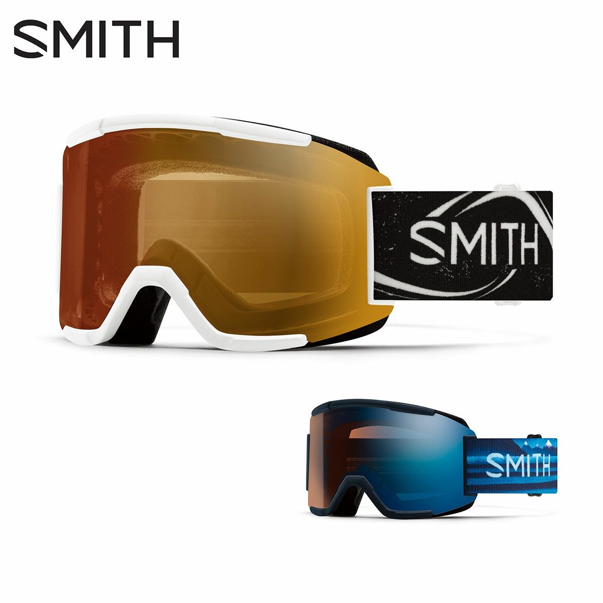 スミス調光レンズスキーゴーグルSMITH収納袋付き　スノーボードゴーグル SMITH（スミス） スキー スノーボードゴーグル 眼鏡対応 メンズ