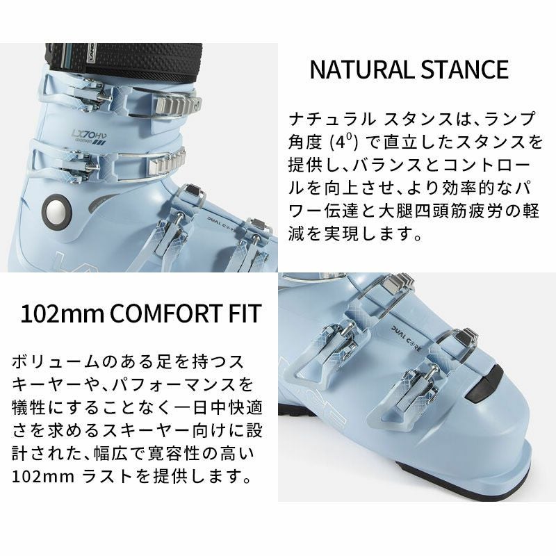 Lange ラング LX エルエックス 70 レディース スキーブーツ 23.5 LANGE ラング スキーブーツ レディース 2025 LX 70 W HV / エル