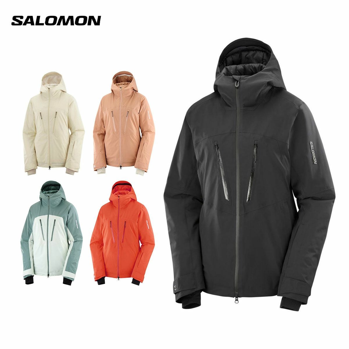 サロモン　スノーボードウェア　スキーウェア　セットアップ　撥水　灰色　XL 2021-2022 NEWモデル】Salomon（サロモン）スキーウェアのご紹介！