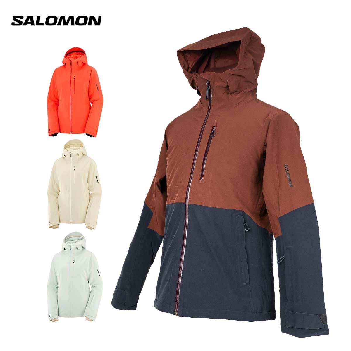 【最終値下げ】サロモンSalomonスノーボードスキーウェア下XSベージュ SALOMON（サロモン） 24-25 SALOMON ABSOLUTE 3L JACKET W
