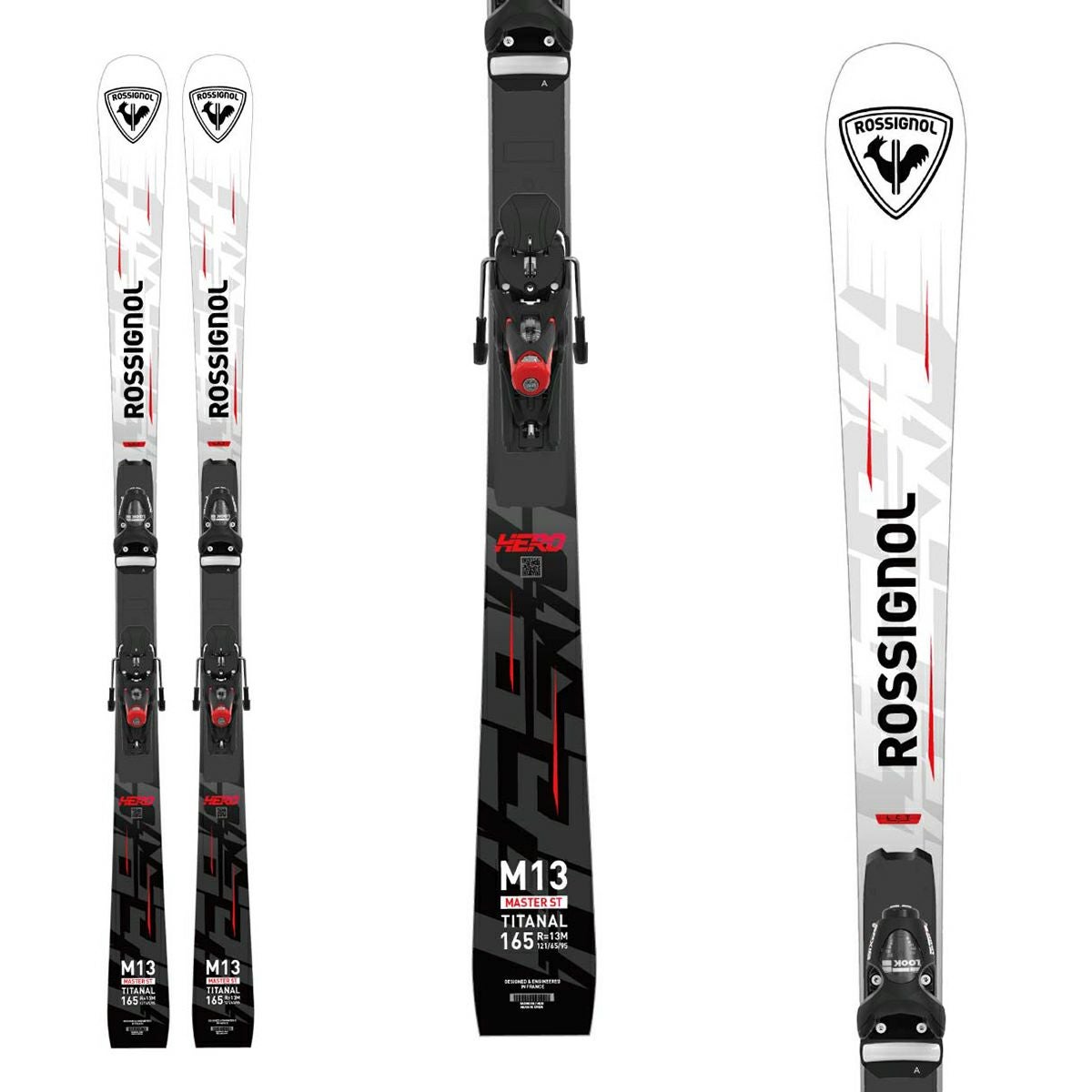 ロシニョールのスキー板とスティック ロシニョール（ROSSIGNOL）（メンズ）スキー板ビンディング付属 24