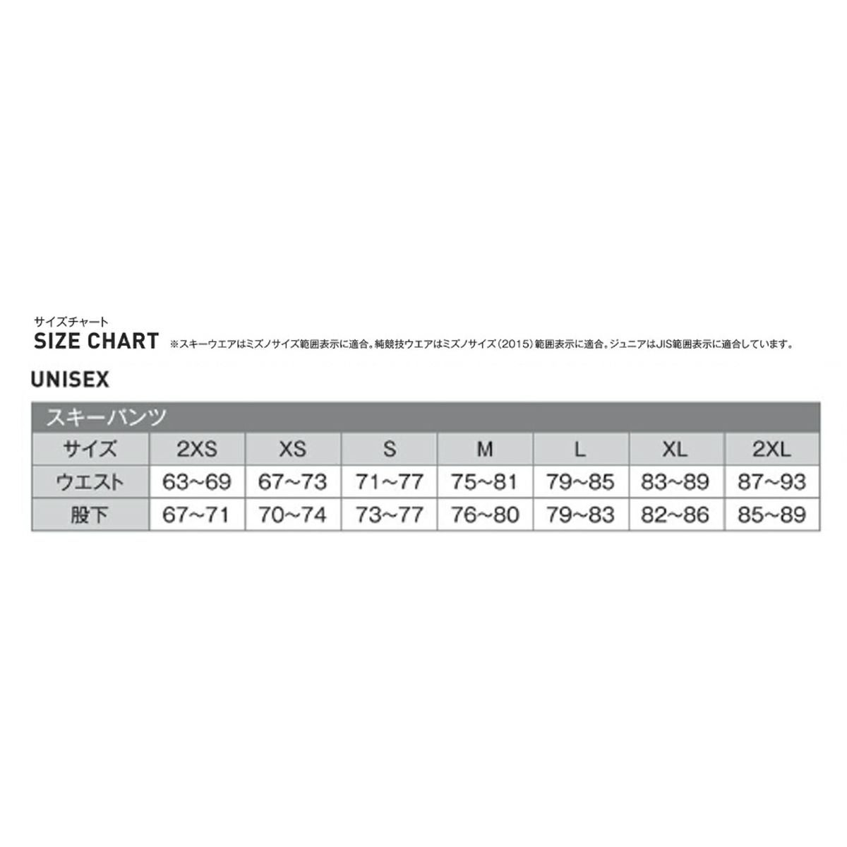 スキーウェア スキーパンツ パンツ ミズノ MIZUNO メンズ レディース