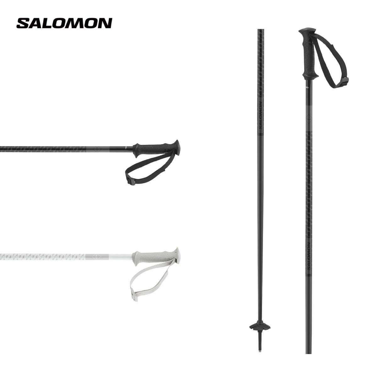 2回使用　サロモン カーボンストック 105cm salomon カーボンポール SALOMON（サロモン） 2024/2025モデル スキー ストック S/RACE CARBON