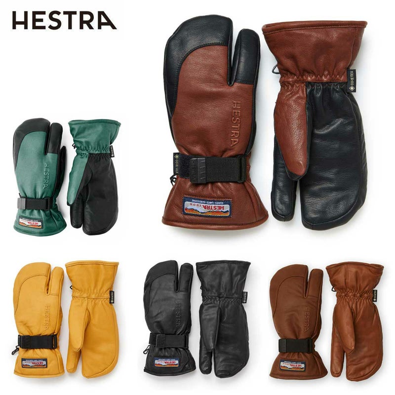HESTRA �w�X�g�� �X�L�[�O���[�u �����Y ���f�B�[�X��2025��33882 / 3-Finger GTX Full Leather  ���{���K�i