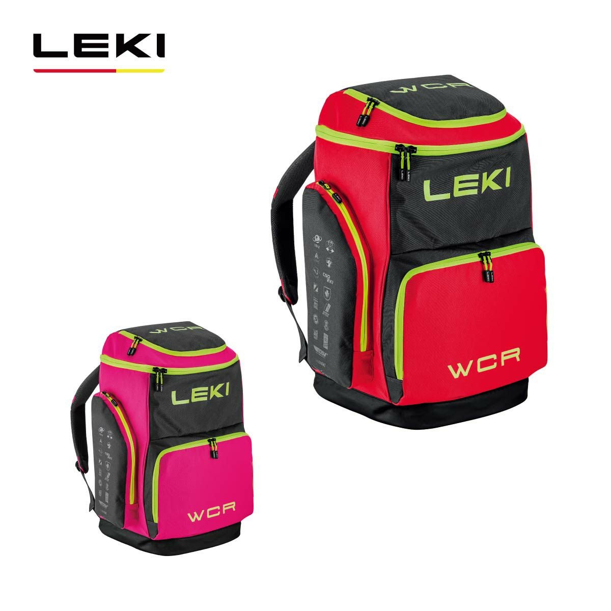 LEKI スキーアルペン　TRIGGER 3D WCR バックパック　85L Leki WCR Ski Boot Bag – Skiis & Biikes