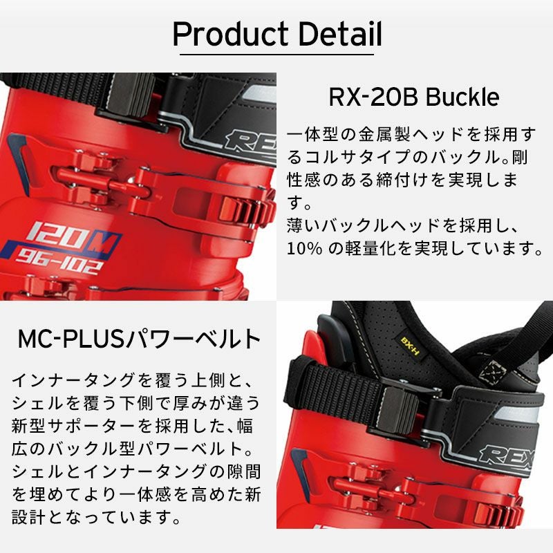 REXXAM レクザム スキーブーツ メンズ レディース 2025 R-EVO 120M / R