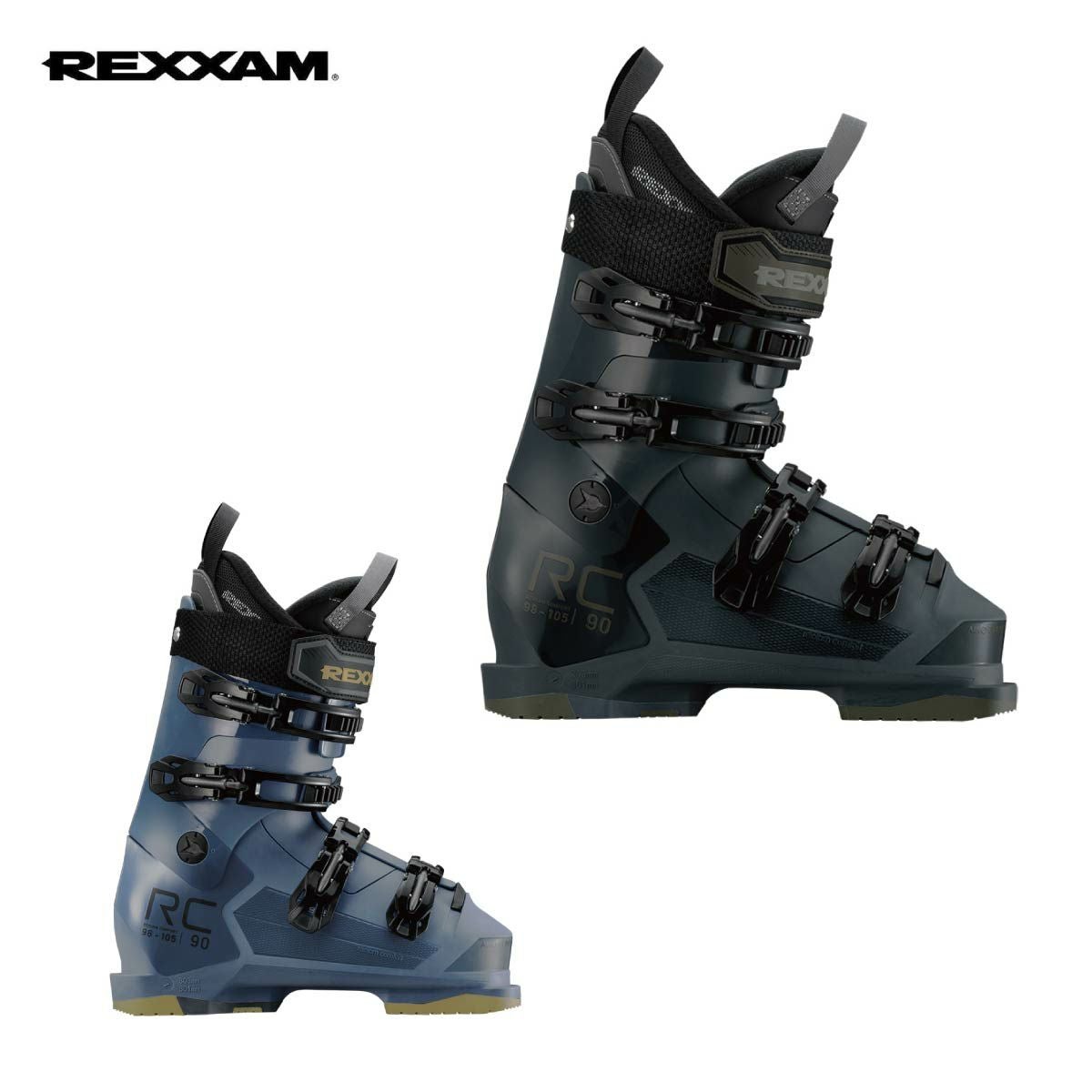 【良品】REXXAM POWER MAX 90 スキーブーツ 23.0cm/ソール273mm REXXAM レクザム スキーブーツ メンズ レディース 2026 RC 90 なら
