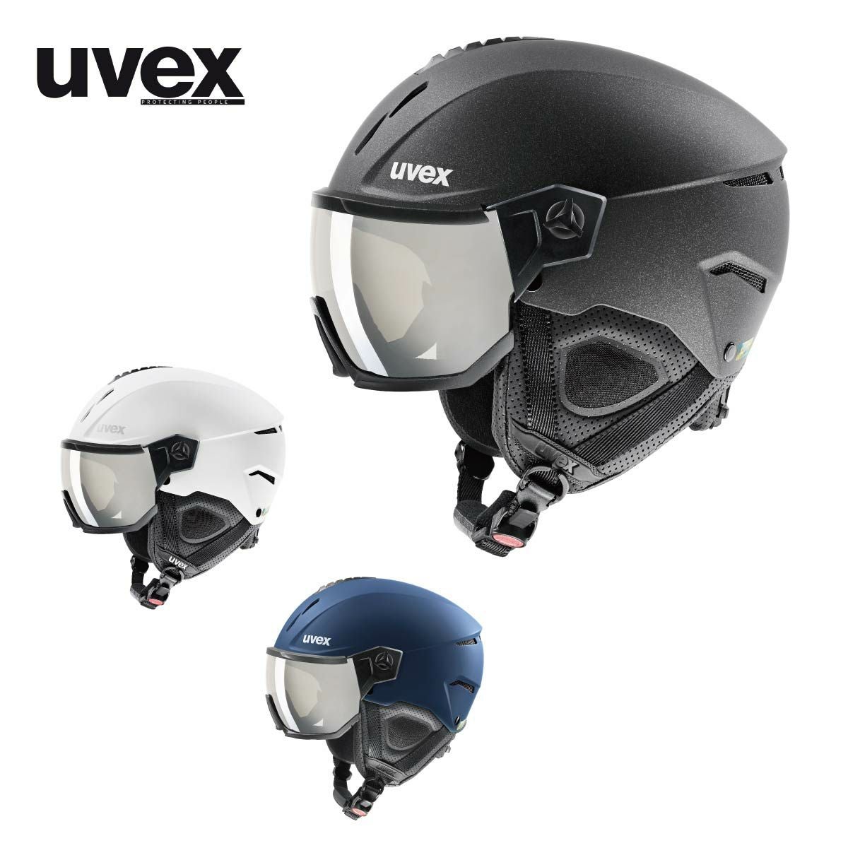 uvex ヘルメット 2024 uvex（ウベックス）instinct visor (フィアースレッド/ブラック