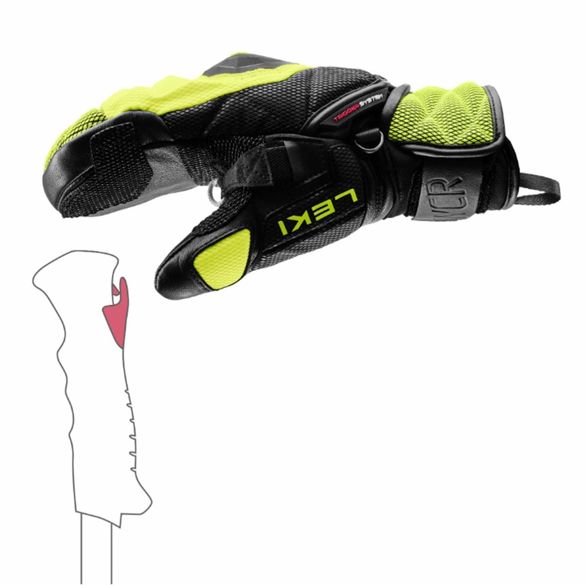LEKI レキ スキーグローブ ジュニア キッズ 2027 WCR VENOM 3D JUNIOR